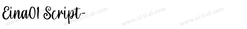 Eina01 Script字体转换